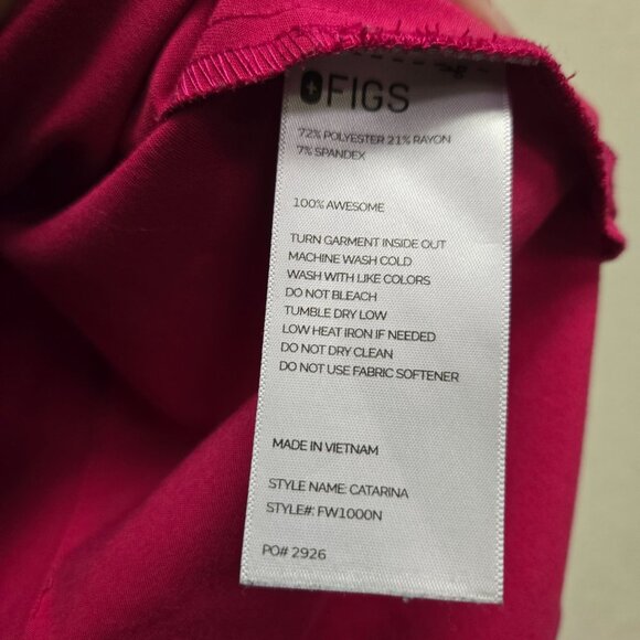 Figs Catarina Women's Scrub Top Ultra Rose Limited Edition Pink 2926 M - Picture 6 of 9